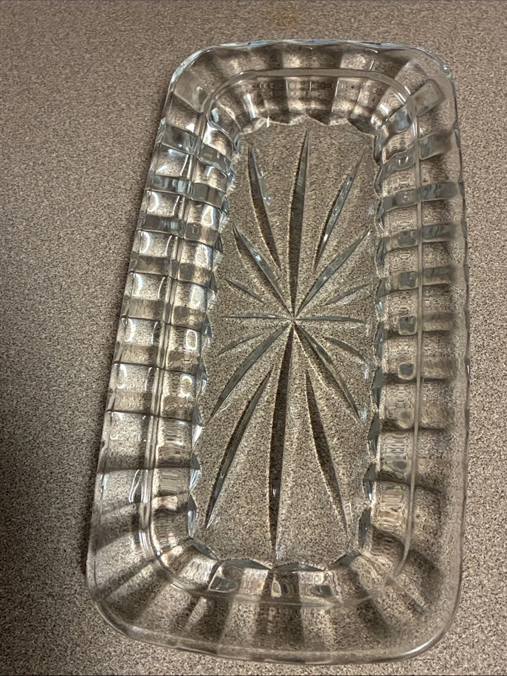 Mikasa Royal Suite Crystal Covered Butter Dish